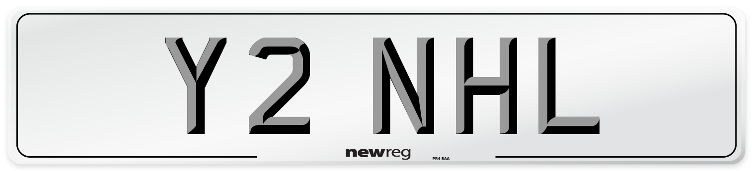 Y2 NHL Number Plate from New Reg